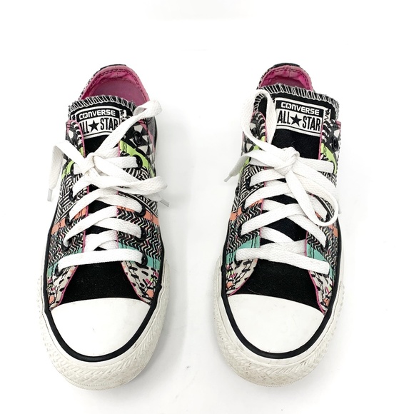 Converse Shoes - Converse All Star Neon Tribal Print Sneakers